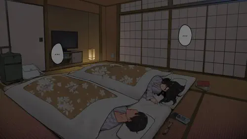Onsenryokan nite Kanojo to Nemurenai Yoru, Anmoku no Ryoukai de Hajimaru Sex Хентай манга и Додзинси