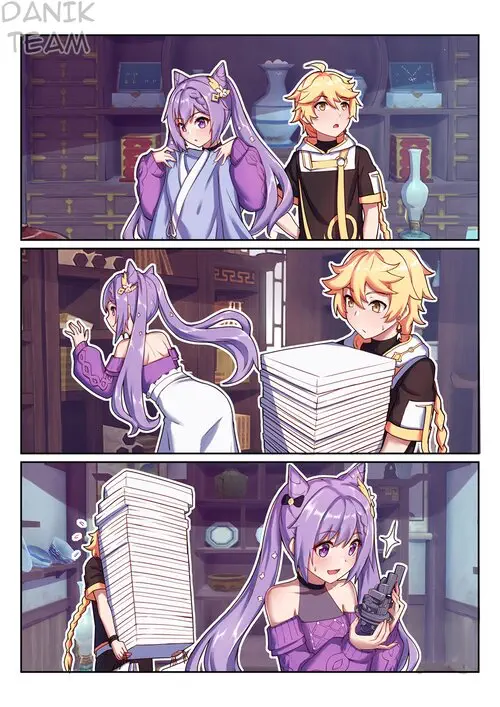 Свидание Кэ Цин с путешественником Хентай манга и Додзинси