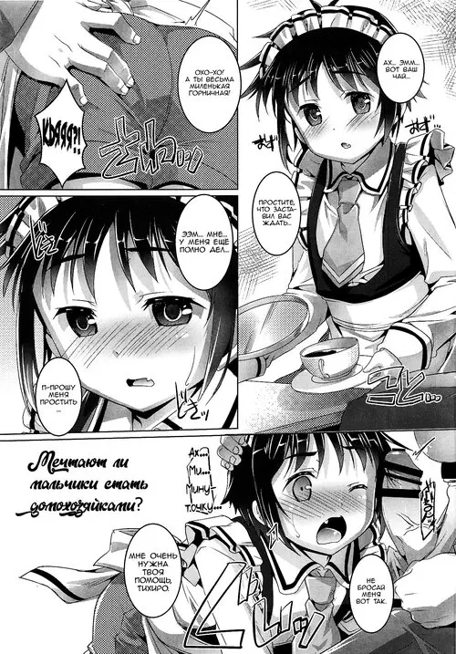 Shounen Maid. Shounen wa Kaseifu no Yume o Miru ka? / Мечтают ли мальчики стать домохозяйками? Хентай манга и Додзинси