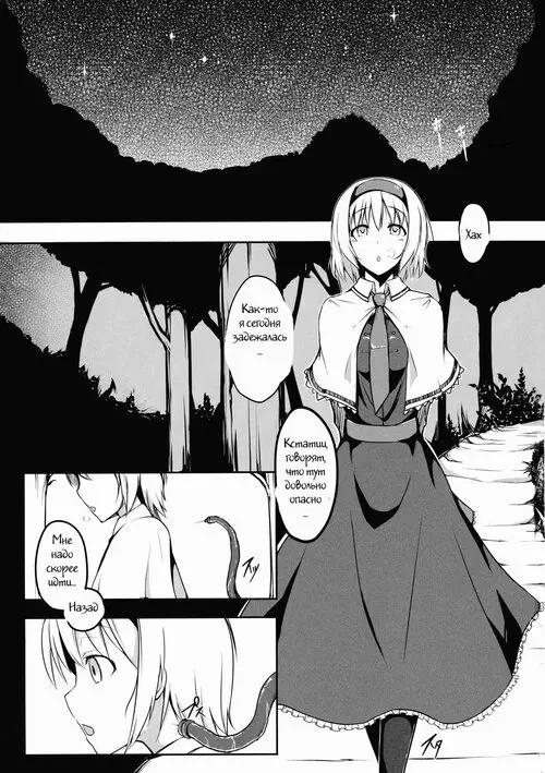 Touhou Project. SacriAlice Хентай манга и Додзинси