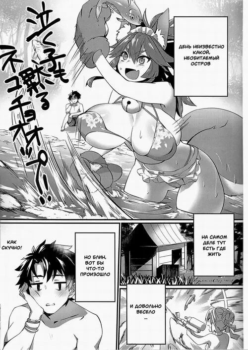 Fate/Grand Order. Manatsu no Dosukebe Mesu Cat Хентай манга и Додзинси