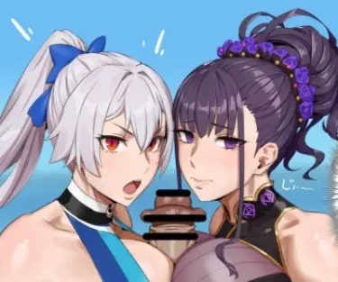 Двойная битва пайзури, Томоэ Годзен и Мурасаки Сикибу Том - 1 Глава - 1 Хентай манга и Додзинси