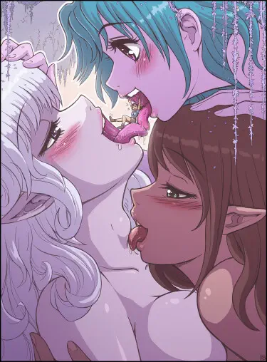 Шаловливое трио Хентай манга и Додзинси